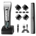 thumbnail image 1 of Hair Clipper for Men,4 in 1Cordless Electric Beard Trimmer, Body Mustache Nose Ear Facial Cutting Groomer USB Rechargeable & LED Display, 1 of 8