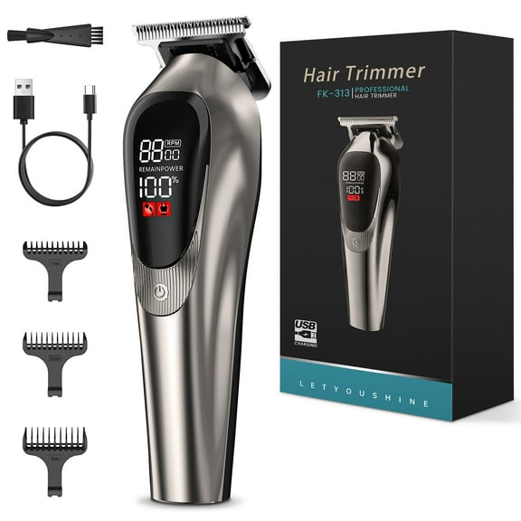 Hair Clippers for Men, Professional Hair Cutting Trimmer with LED Display Trimmer for Barbers Home Use