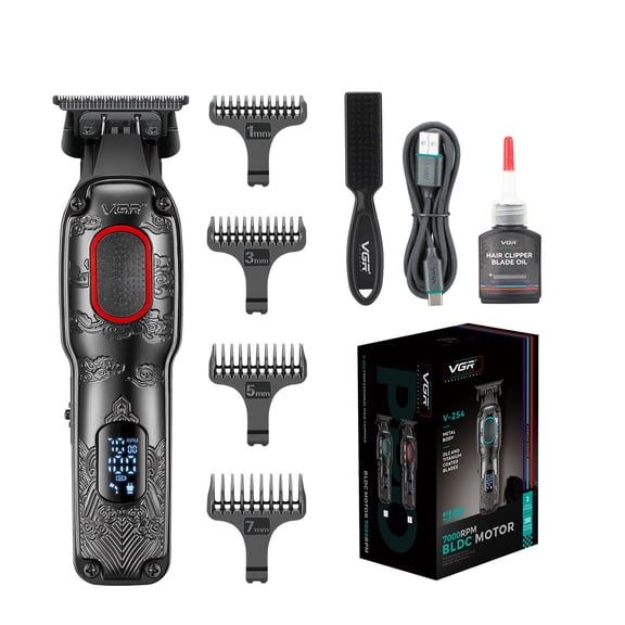 Hair Clipper for Men,TTOOGO Cordless Hair Trimmer with LED Display, 7000 RPM Brushless Motor, DLC Blade, USB Rechargeable Barber Clipper