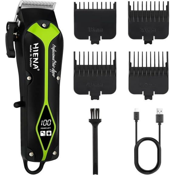 Hair Clippers for Men, Electric Professional Hair Clipper and Trimmer, Rechargeable Haircut Clippers, Cordless Hair Cutting Tool with LED Display, Gifts for Men(Gold)