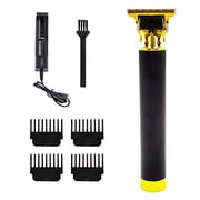 Hair Clippers for Men,Pro Li Close Cutting Trimmer,T-blade Cordless Electric Rechargeable Grooming Kit 1.5/2/3/4 mm Zero Gapped Detail Barber Haircut Black Grid