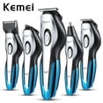 thumbnail image 1 of Hair Clippers for Men, Professional 11 in 1 Hair Clipper 2 Hours Quick Charge Waterproof Electric Hair Trimmer Haircut Shaver Beard Trimmer Razor Styling Tools,Rechargeable Dry Wet,Blue KM-5031, 1 of 10