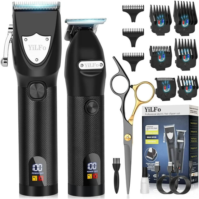 Hair Clippers for Men, Professional Beard Hair Trimmer, Cordless Barber