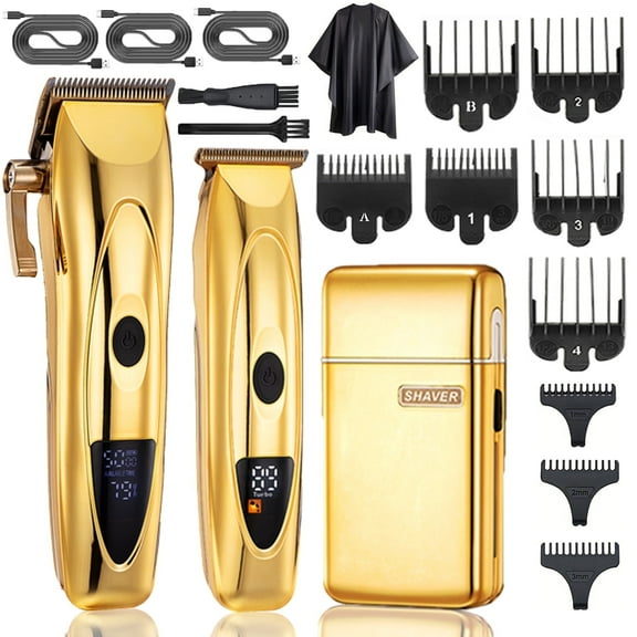 Roziapro Hair Clippers and Foil Shavers Kit for Men Rechargeable Cordless Barber Trimmer with Guards