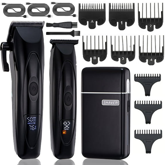 Hair Clippers for Men Professional Hair Trimmer Cordless Foil Shavers for Men Set, Rechargeable Barber Clippers, Hair Cutting Kit Beard Shaver for Men