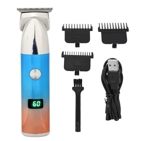 Hair Clippers for Men, Trimmer for Men, Electric Hair Clipper LED Display USB Rechargeable Hair Cutting Trimmer with 3 Guide Combs Set for Home Salon Use, Multi-Color