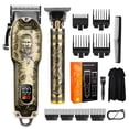 thumbnail image 1 of Obacre Men's Hair Clippers Kit with Corded & Cordless Operation, Adjustable Blade Barber Clippers and Rechargeable Beard Trimmer for Home Haircuts, 1 of 9