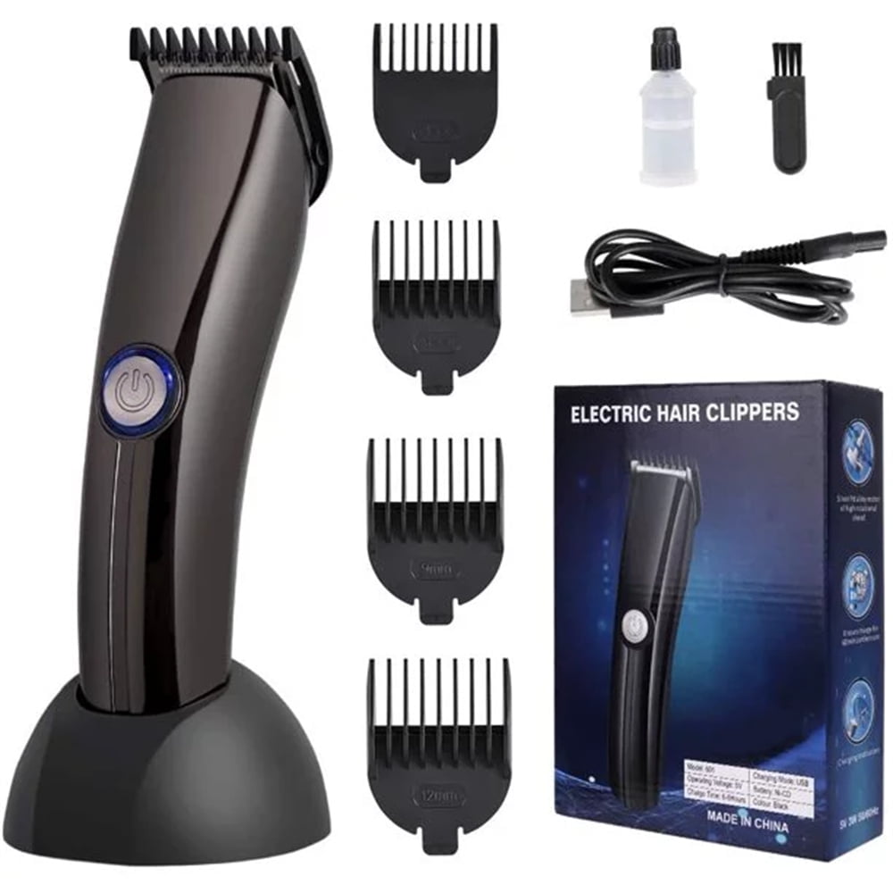 Cordless Hair Clippers Set, Rechargeable, Electric Razor for Men, UL ...