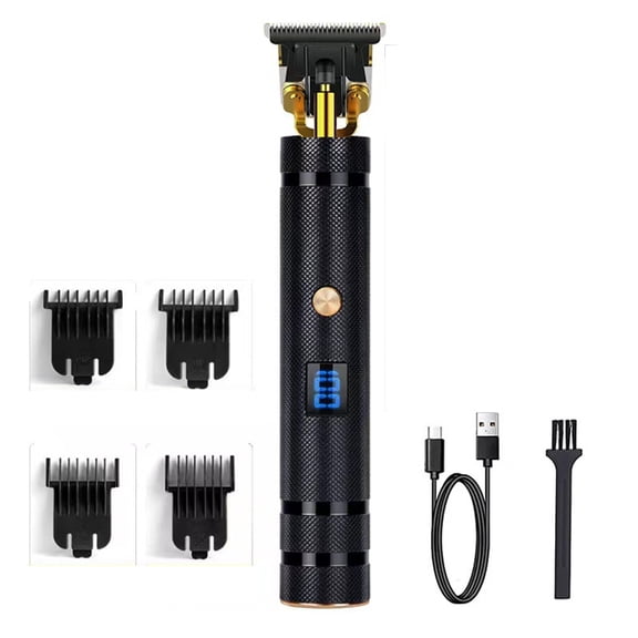 Hair Clippers for Men, Professional Hair Trimmer Gapped Cordless Rechargeable Edger with LED Display
