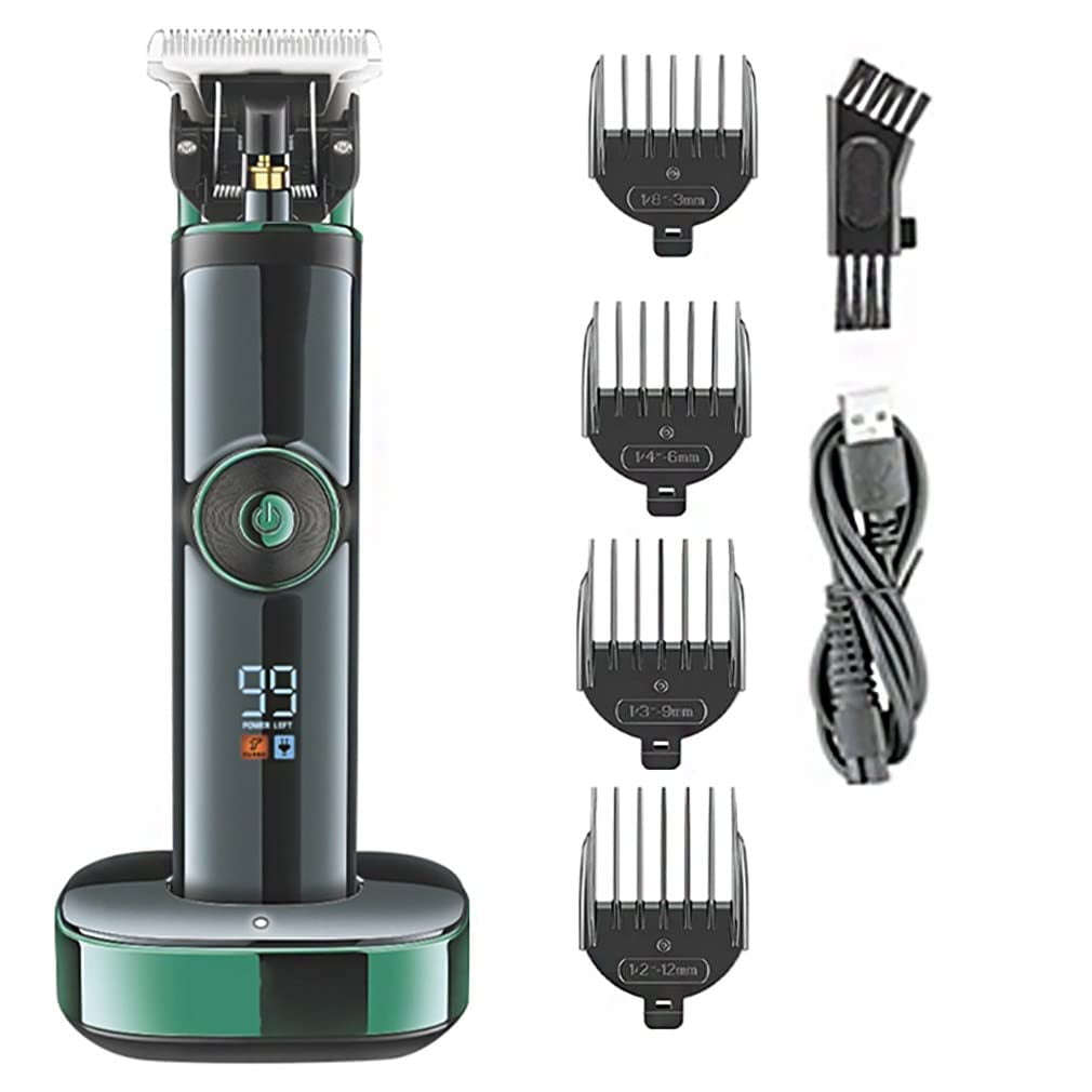 Hair Clippers for Men, Professional LCD Display Blade Adjustable Hair Trimmer For Men Beard Rechargeable Hair Clipper Electric Hair Cutting Machine