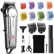Prozing Hair Clippers for Men, Professional Cordless Barber Clippers Trimmer with 10 Combs, Haircut Gift for Him