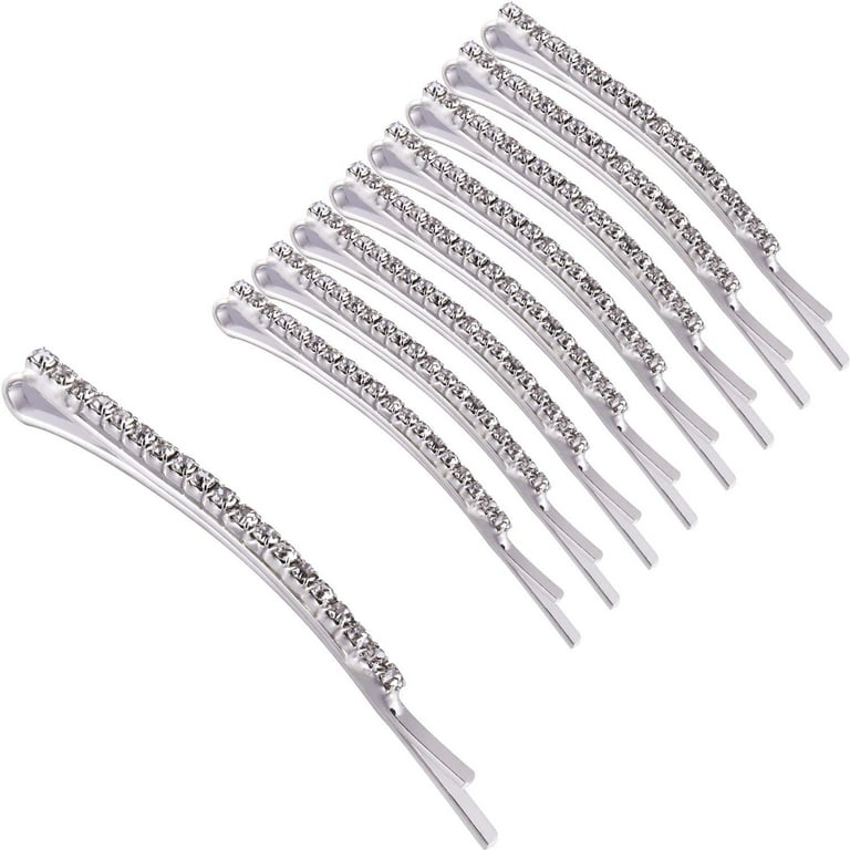 Hair Clips 10 Pieces Fashion Crystal Metal Hair Pins  display picture 1