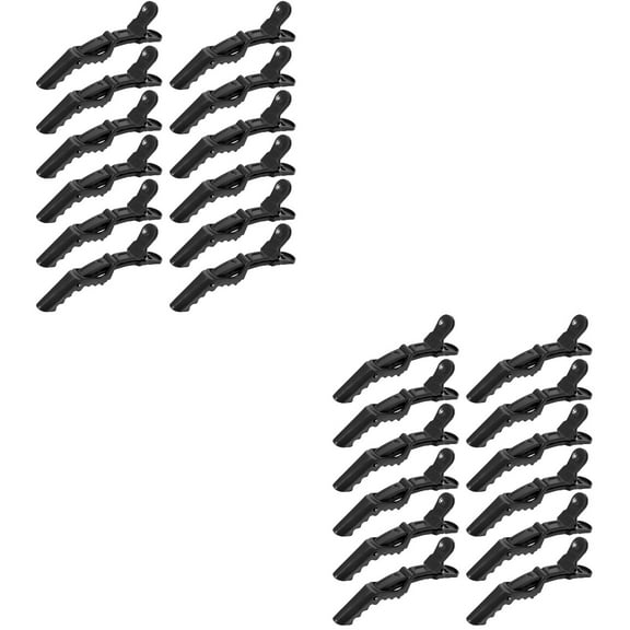 Hair Clips 24 Pcs Crocodile Sectioning Alligator Plastic Women's Miss