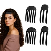 Hair Clips, 4-Pack Black, Professional Root Lifting Accessories for All Hair Types