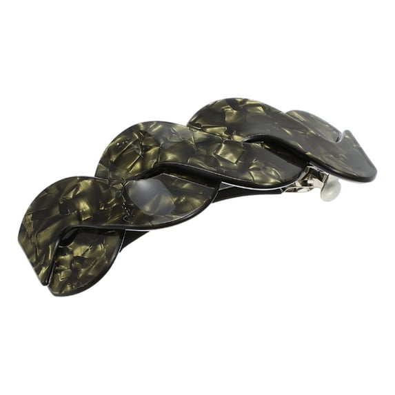 Hair Clips Barrettes for Women Elegant French Barrettes Retro Hair Accessories for Women Olive Green