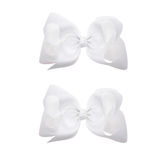 Hair Clips Boutique Hair Bows Alligator Clip for Women Girl Hairpin 6 Inch TSFJ02 (Pink)