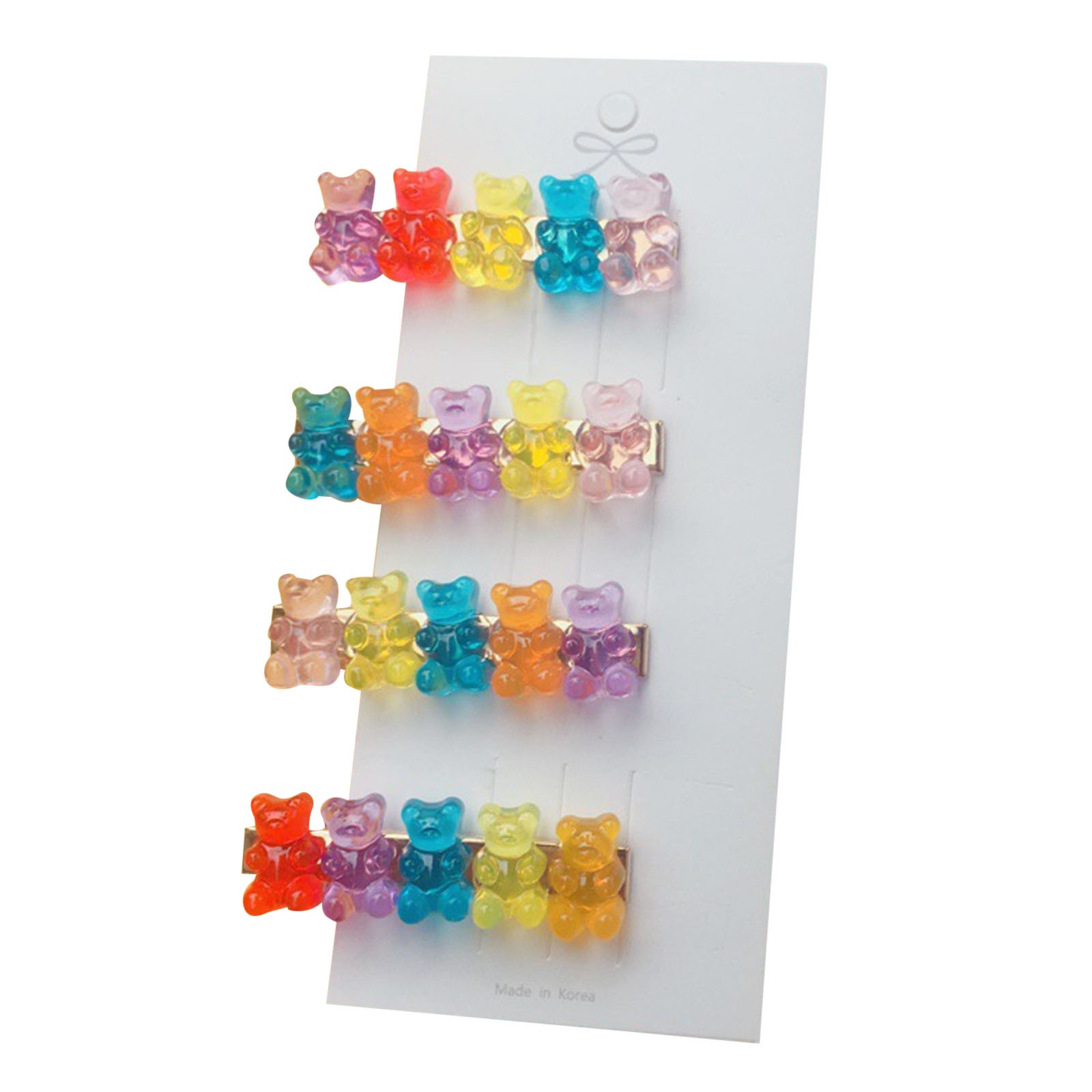 Hair Clips For Women Mixed Cartoon Panda Bear Hair Barrette Gummy Bear