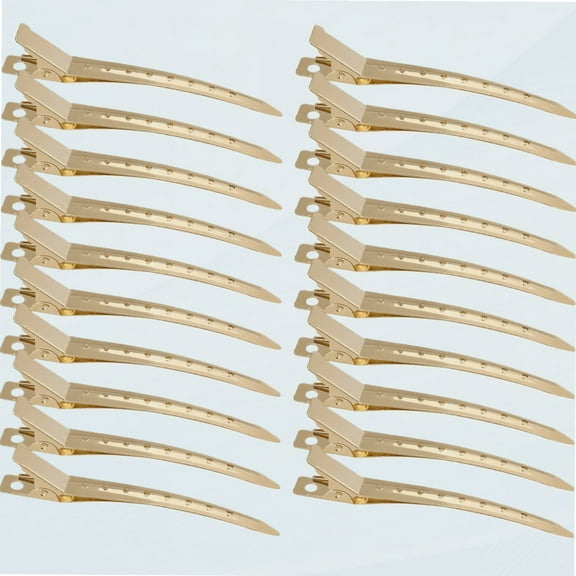 Hair Clips for Styling Sectioning 24Pack, Metal Duck Bill Clips for Women, Alligator Hair Clip for Long Curl Thick Hair, Roller Clips, Pin Curl clips, Salon Clips