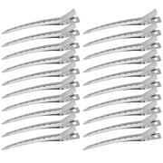 Hair Clips for Styling Sectioning 24Pack, Metal Duck Bill Clips for Women, Alligator Hair Clip for Long Curl Thick Hair, Roller Clips, Pin Curl clips, Salon Clips