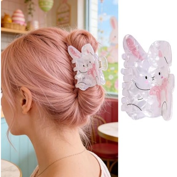 Hair Clips for Women Easter Hair Claw Clips Cute Bow Bunny Hair Barrettes  Hold Nonslip Hair Jaw  Hairpins Easter Day Fashion Hair Accessories Spring Summer Holiday Party Favors