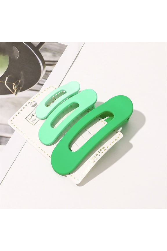 Hair Clips for Women Fashion Geometric Hair Clips Non Slip Hairpins Colorful Acrylic Barrettes Hair Styling Accessories for Teens Girls Gradient Three Piece Clip