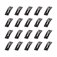 thumbnail image 1 of Hair Clips for Women Girls, RSMTCI 20 Pcs 2.8 Inch Large Barrettes for Thick Hair,Metal Snap Hair Clips, No Slip Square Clip Shape Hair Pins, Hair Accessories, Black, 1 of 3