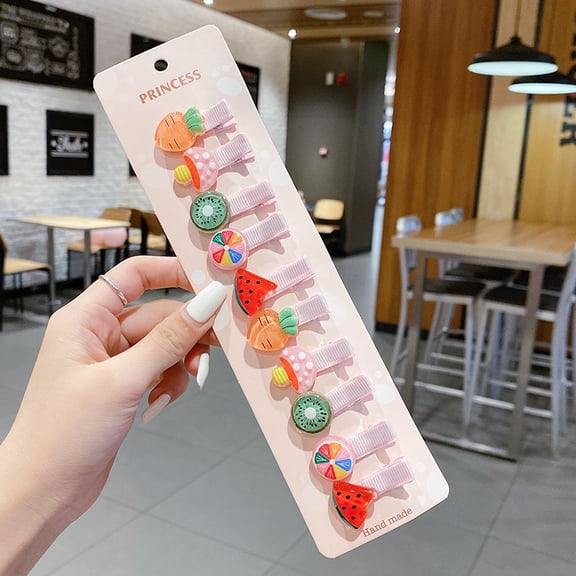 Hair Clips for Girls Women,10PCS Lined Alligator Clips with Cute Patterns, Handmade Hair Accessories for Baby Newborn Toddlers All Age Girls