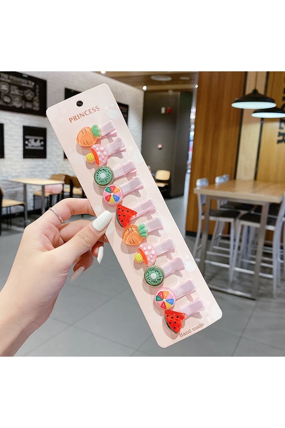 Hair Clips for Girls Women,10PCS Lined Alligator Clips with Cute Patterns, Handmade Hair Accessories for Baby Newborn Toddlers All Age Girls