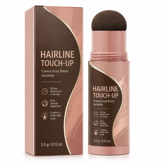 Hair Color Touch-Up Stick Hair Dye Pen, Root Touchup Quick Stick, Gray Coverage Hair Stick Temporary Root Cover Gray Hair Instant Touch Up, Portable Daily Use for Men and Women