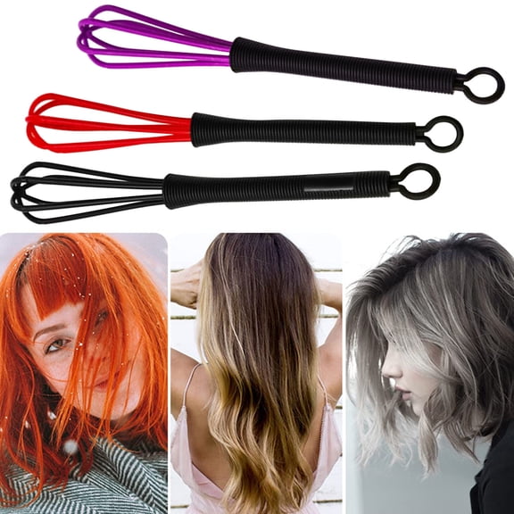 Hair Color Whisk Mixer Salon Hair Color Dye Whisk Mixer Stirrer Random Colors Mini Whisk Hair Dye Whisk Mini Whisk For Hair Coloring Color Whipping Egg Beater Easy To Use