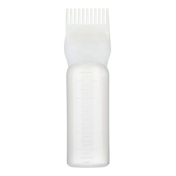 Hair Coloring Products - Hair Oil Applicator Bottle Two In Shampoo And Hair Dye Bottle Graduated Body Comb With Water Sprayer, 1.77*6.53 in, White