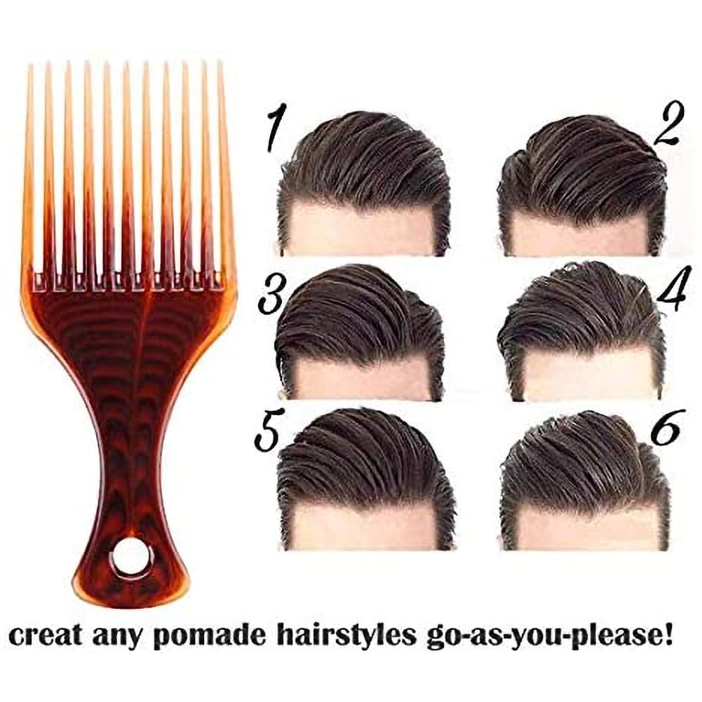 Hair Comb Afro Hair Comb Plastic Fork Insert Curly Hair Brush Wide