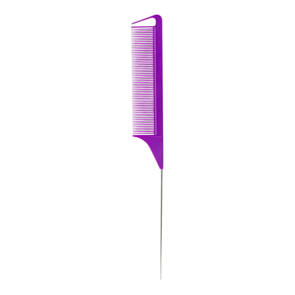 Hair Comb Antistatic Tail Comb For Salon Styling Parting Comb For All Hair Types Heat Resistant Plastic Material Purple A