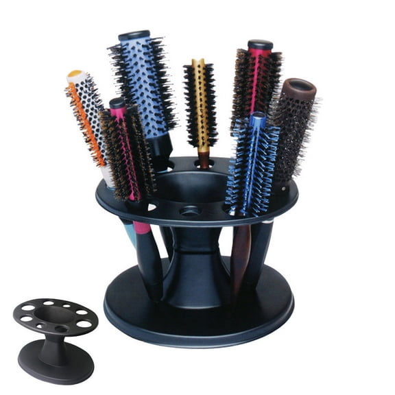 Hair Comb Stand Hair Brush Organizer Salon Tool Holder Multi Slot Display Rack ABS Storage Stand for Barber Shop Hairdressing Accessories Scissors Combs Beauty Workspace Organizer
