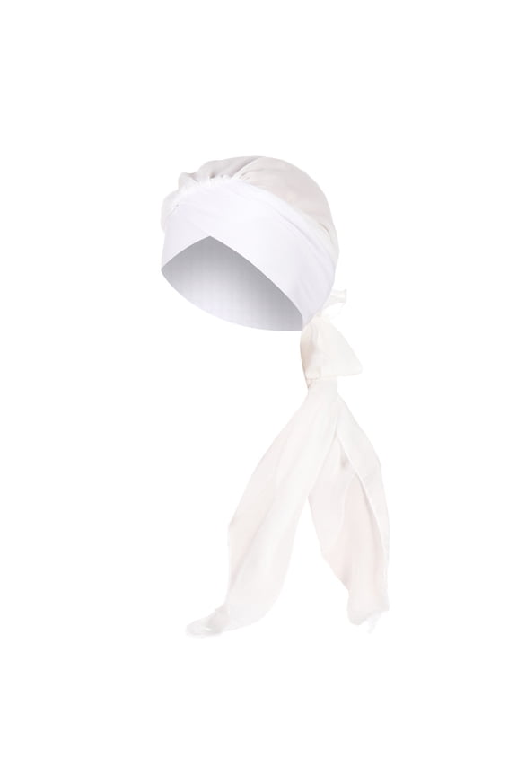 Hair Coverings for Women! Comdrip Women Solid india Hat Muslim Ruffle Cancer Chemo Beanie Turban Wrap Scarf Cap Jewish Head Coverings for Women White One Size