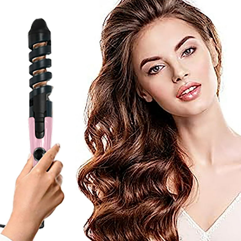 Hair Curler Air How to Bottom like Beauty Hair Bar Stuff for Hair Battery Hair Curler Small Curling for Short Hair 1 4 Spiral Tights Automatic Curly Hair compatible with Machine Curling Wand