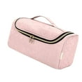 thumbnail image 1 of Hair Curler Storage Bag for Dryer Styling Accessory Organizer with Hook Travel Case Curling Brush Holder Curling Barrels Case Bathroom Pink, 1 of 7
