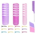 thumbnail image 1 of Hair Curlers,Hair Rollers for Women,Self Grip Hair Rollers Curlers Set,33Pcs Hair Roller Sets 3 Sizes (Large, Medium, Small) with Clips and Comb for Long Medium Short Thick Fine Thin Hair Volume, 1 of 8