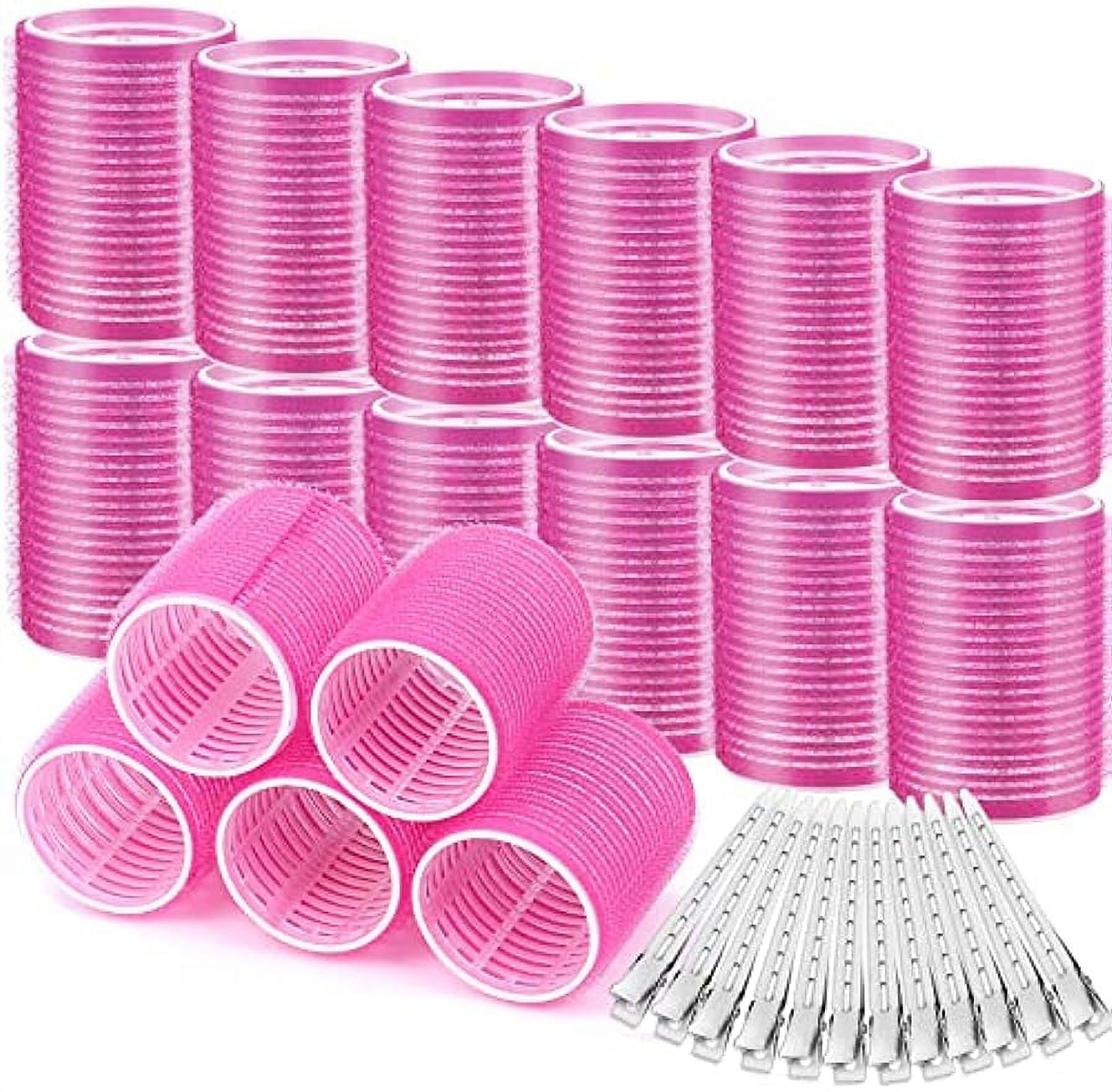 Hair Curlers Rollers, 12Pcs Big Hair Rollers Self Grip Holding Curlers ...