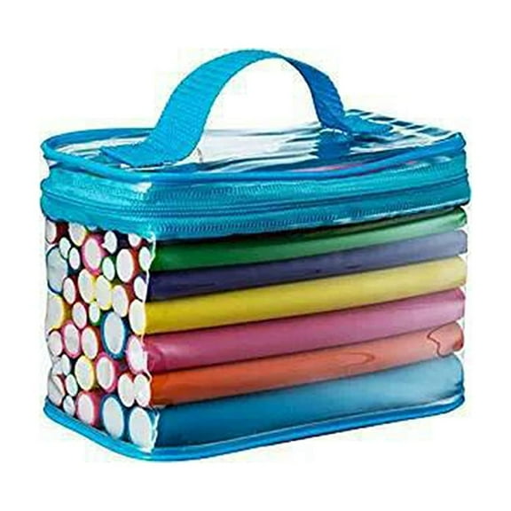 Hair Curlers Rollers, Flexible Curling Rods Set, Flexible Hair Roller Soft Portable Heatless Curling Hair Roller with Blue Bag for Long Medium Short Hair to Sleep in