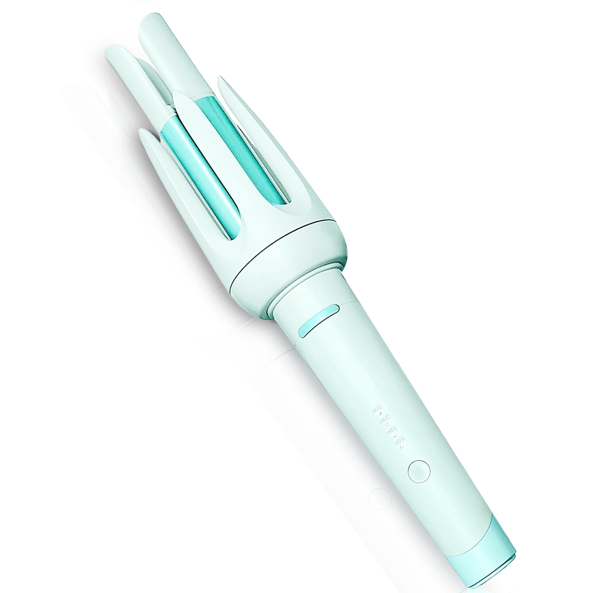 BILITOK Auto Hair Curler, Automatic Curling Iron with 4 Temperature & 3 Timer, Automatic Shut-Off, Anti-Scald, Anti-Tangle Rotating Curling Wand for Hair Styling Blue