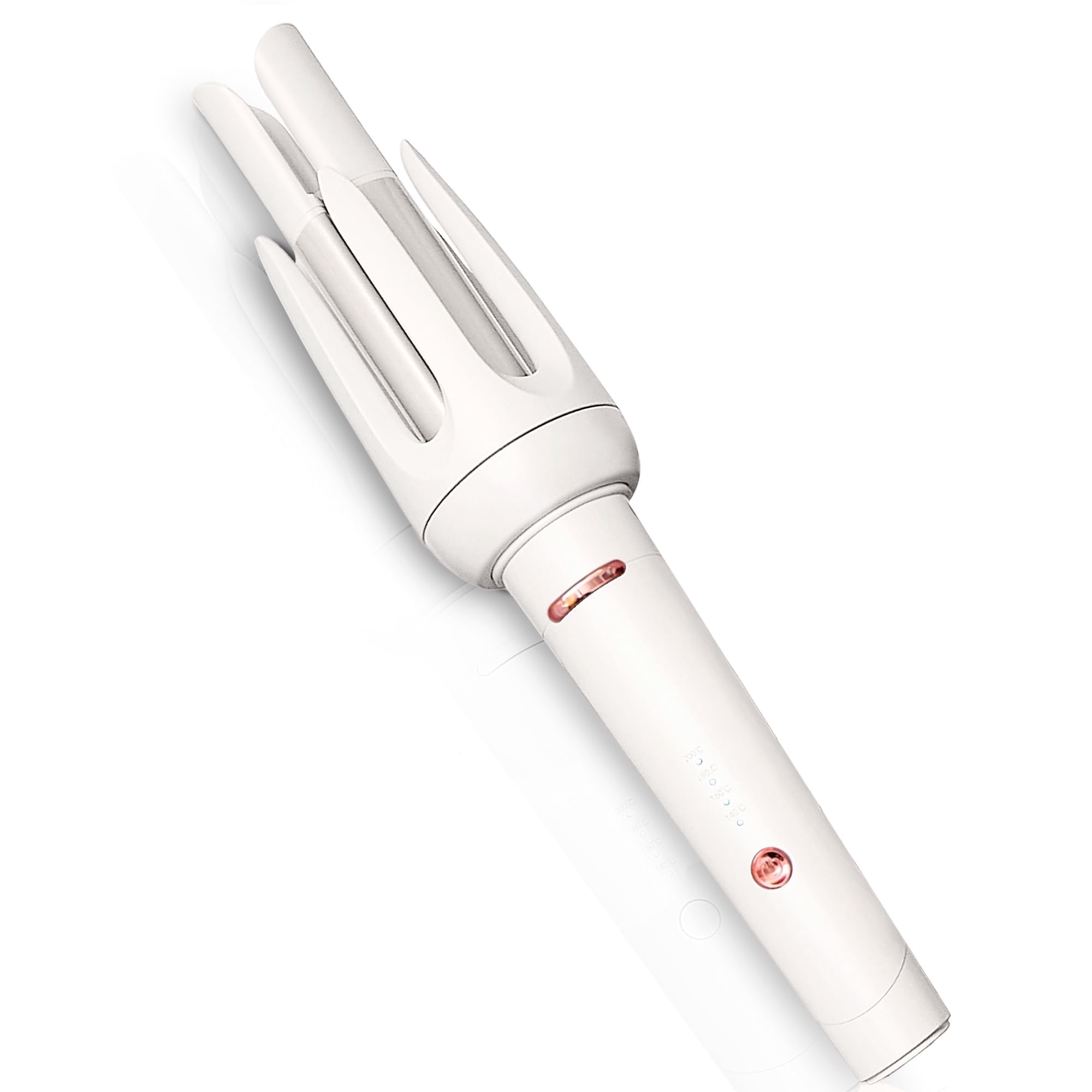 BILITOK Auto Hair Curler, Automatic Curling Iron with 4 Temperature & 3 Timer, Automatic Shut-Off, Anti-Scald, Anti-Tangle Rotating Curling Wand for Hair Styling White