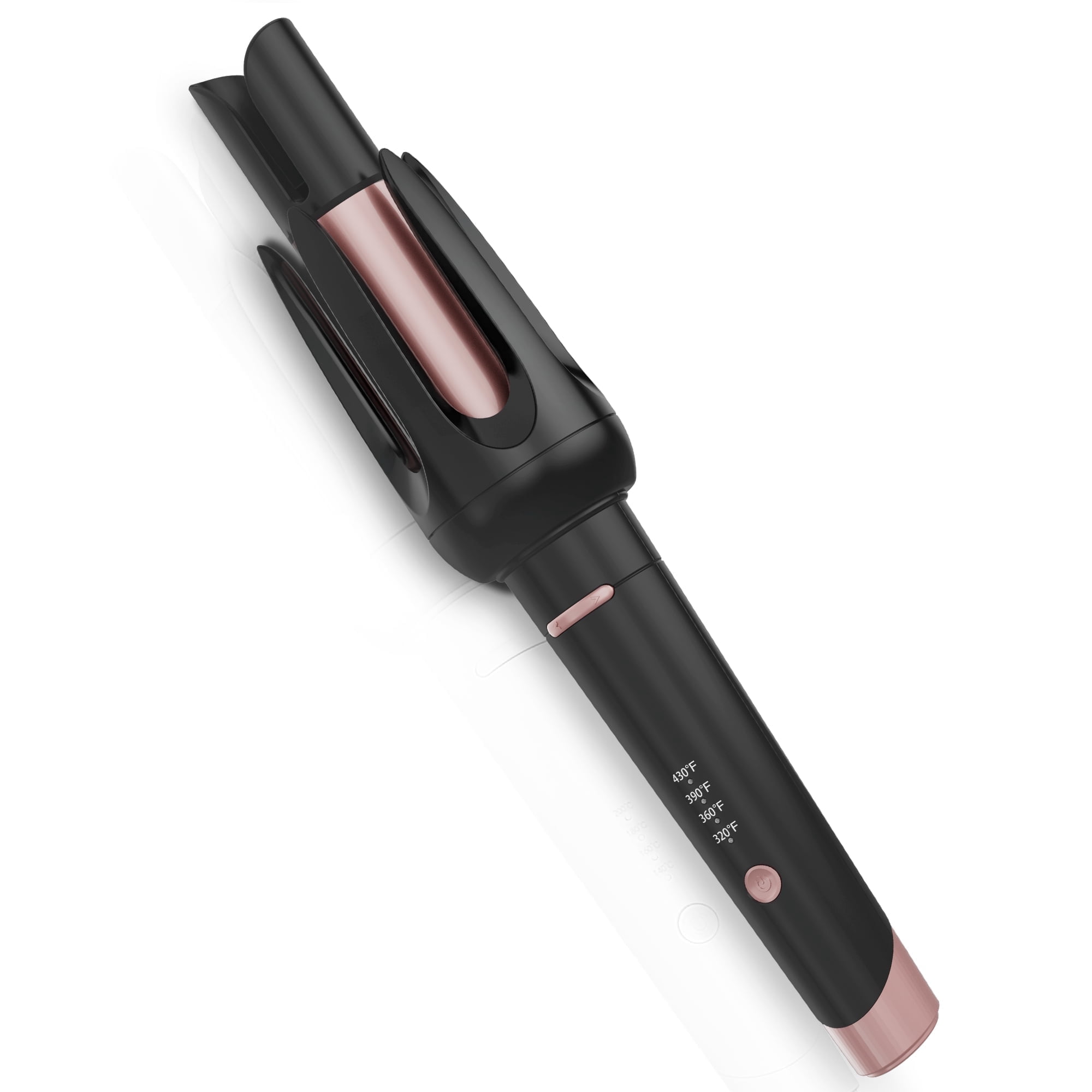 BILITOK Auto Hair Curler, Automatic Curling Iron with 4 Temperature & 3 Timer, Automatic Shut-Off, Anti-Scald, Anti-Tangle Rotating Curling Wand for Hair Styling Black
