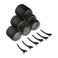 thumbnail image 1 of Hair Curling Rods With Clips Curling Tools Self Grip Lazy Hairstyling Kit For Airy Character Barrettes, 1 of 3