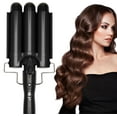 thumbnail image 1 of Hair Curling Wand Crimper Instant Heating Adjustable Hair Curler with 2 Temperature Control, 1 of 11