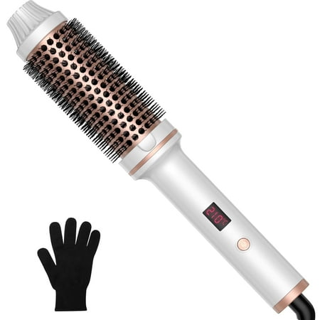Atopskins 1 1/2 inch Thermal Brush for Women, Hair Curling Heated Round Fast Heating, Hot Round Double Voltage for Travel