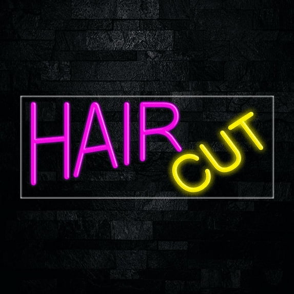 Hair Cut-LED Neon Sign 30"L x 12"H #30071
