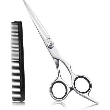 Hair Cutting Scissors, 6.5" Stainless Steel Barber Haircut Shears for Men/Woman,