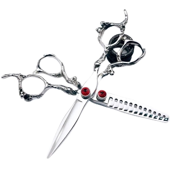 Hair Cutting Scissors, 6INCH Japanese 440C Stainless Steel Hairdressing Scissors Hair Cutting and Thinning Scissors Barber Shears Hair Cutting Tools