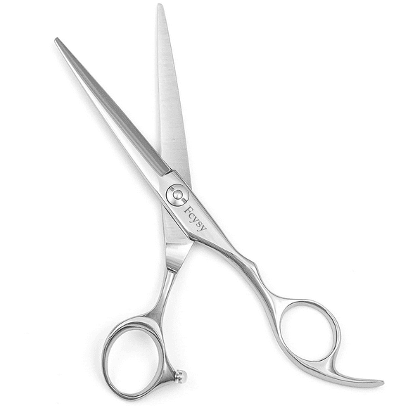 Hair Cutting Scissors Hair Shears, Fcysy Professional 6” Barber Haircut Salon Scissors, Sharp Haircutting Scizzors Hairdressing Sheers for Cutting Hair, Trimming Siccors to Cut Hair for Women Men Pet
